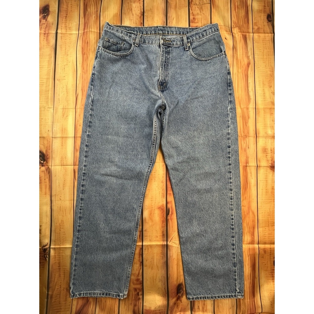 Polo Ralph Lauren Men's Jeans 38x30 Loose Fit Blue Jeans Skater Baggy 2000s Flag